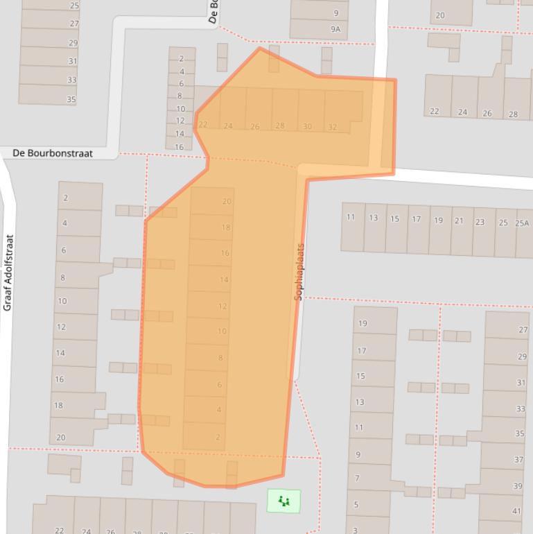 Kaart van postcodegebied 2713EJ.