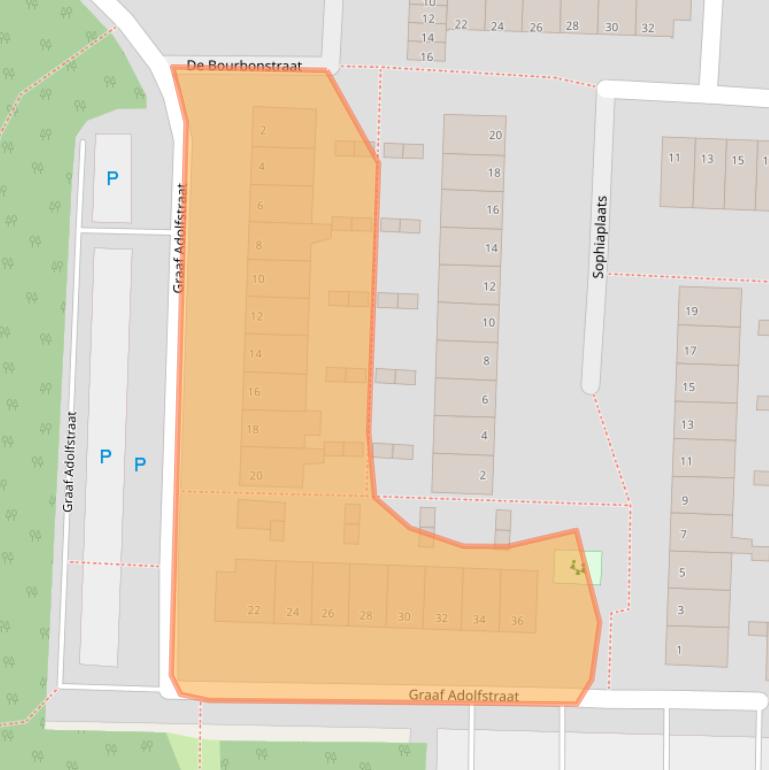 Kaart van postcodegebied 2713EK.