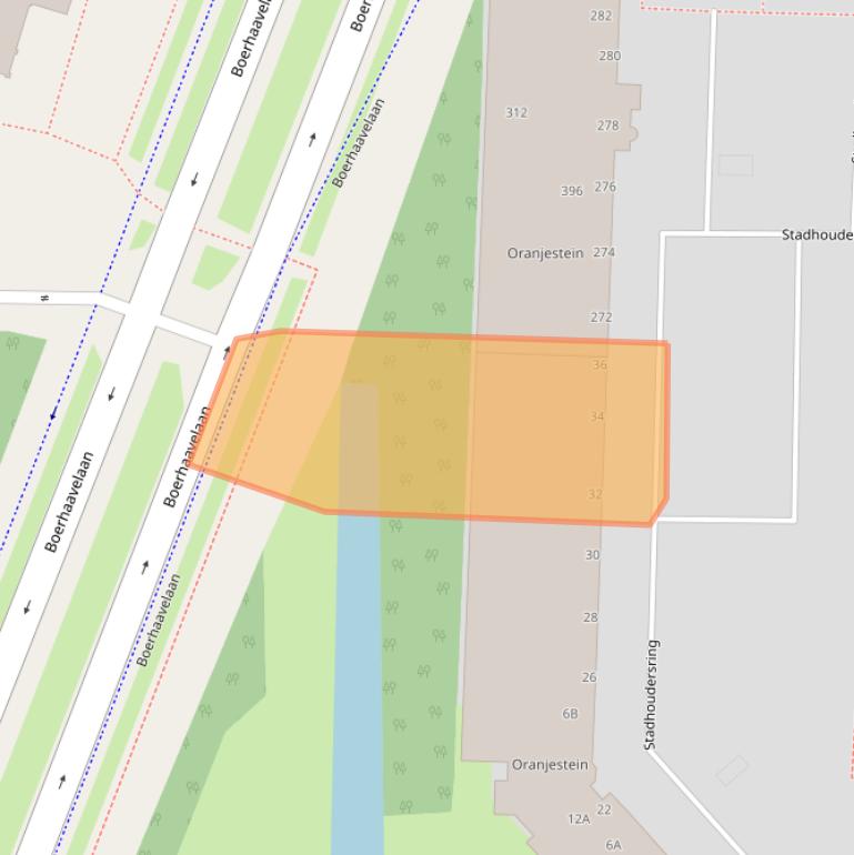 Kaart van postcodegebied 2713GC.