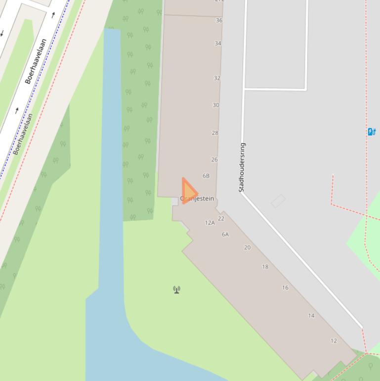 Kaart van postcodegebied 2713GG.