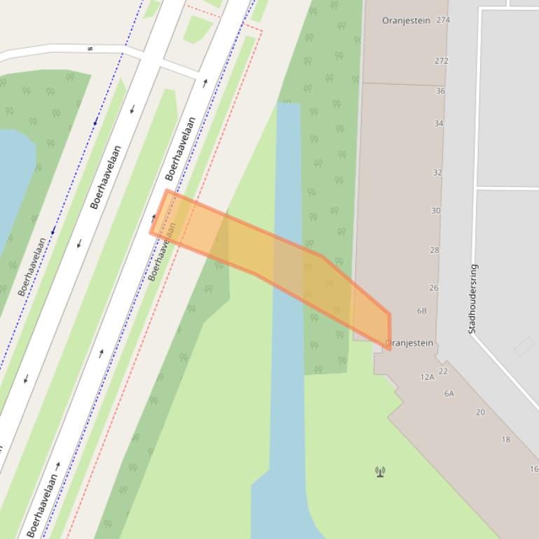 Kaart van postcodegebied 2713GH.