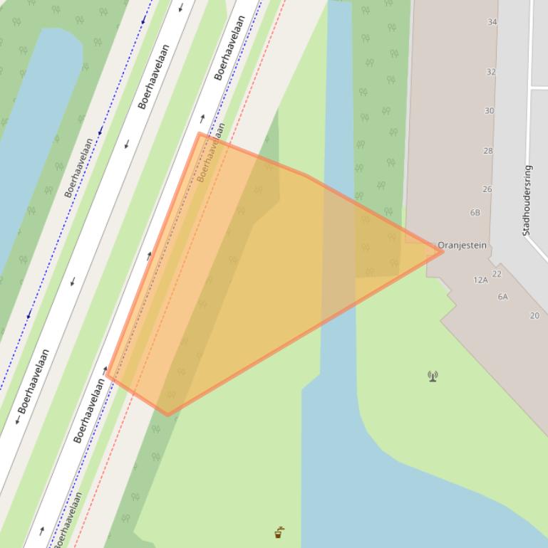 Kaart van postcodegebied 2713GJ.