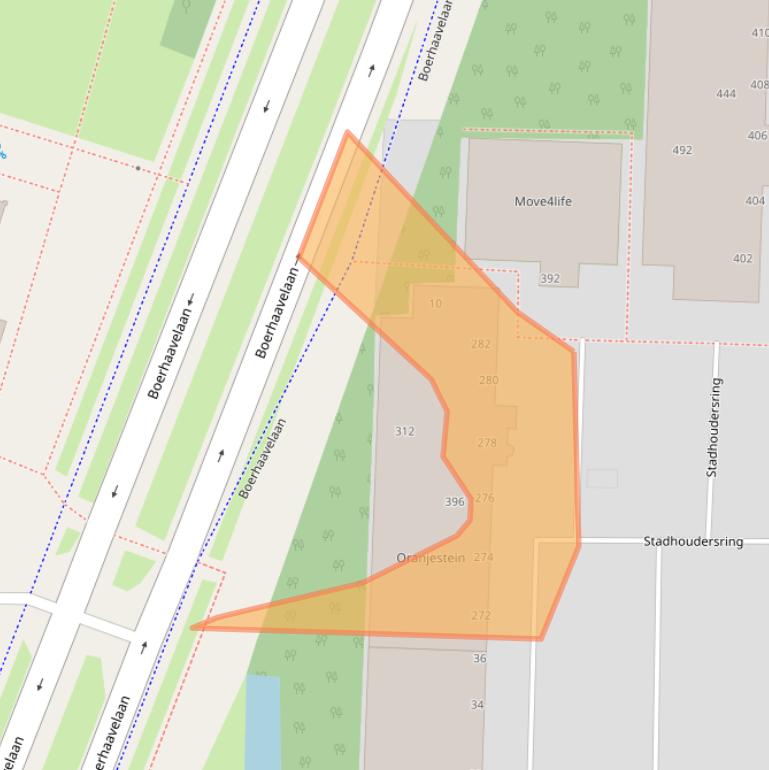 Kaart van postcodegebied 2713GL.