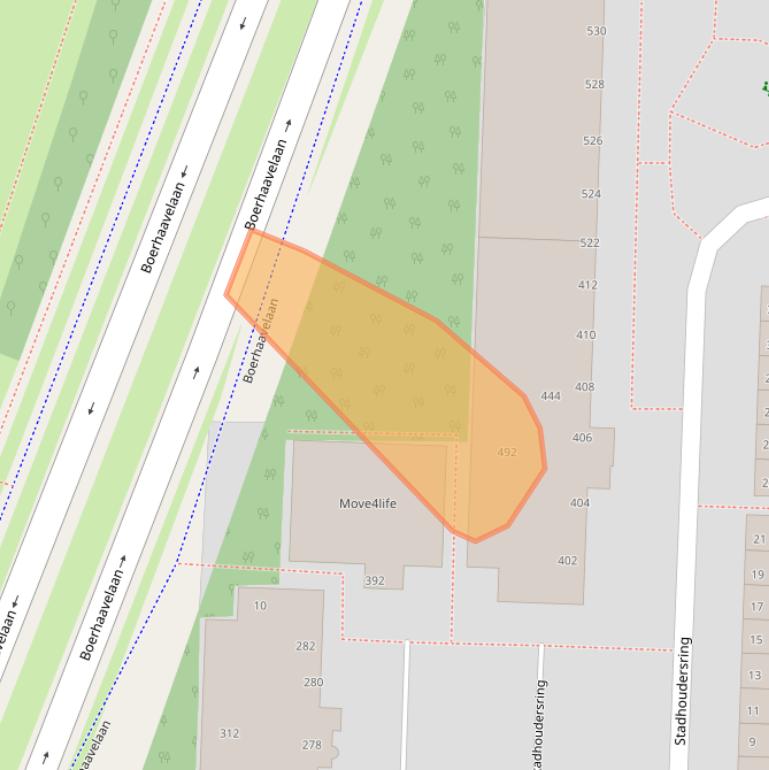 Kaart van postcodegebied 2713GP.