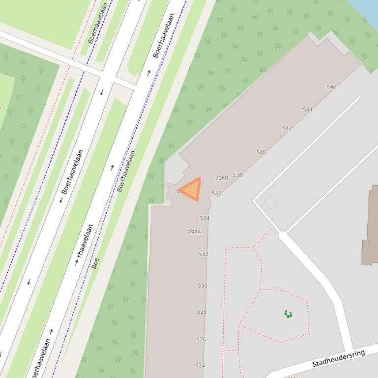 Kaart van postcodegebied 2713GS.