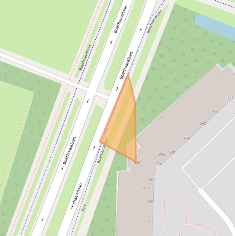 Kaart van postcodegebied 2713GV.