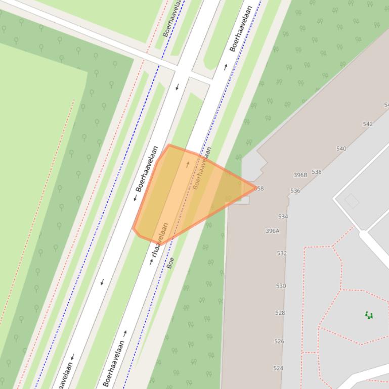 Kaart van postcodegebied 2713GW.