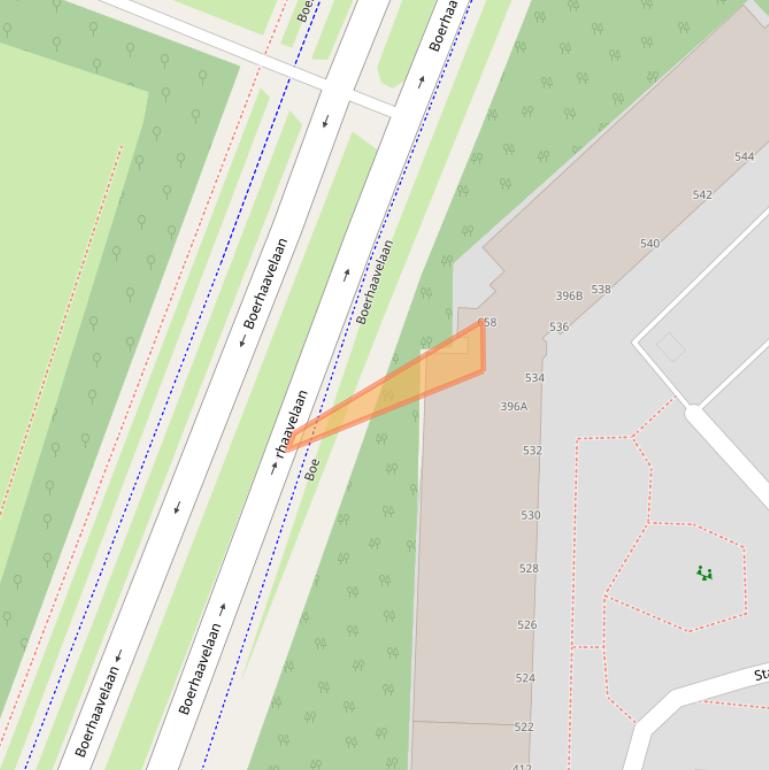 Kaart van postcodegebied 2713GX.