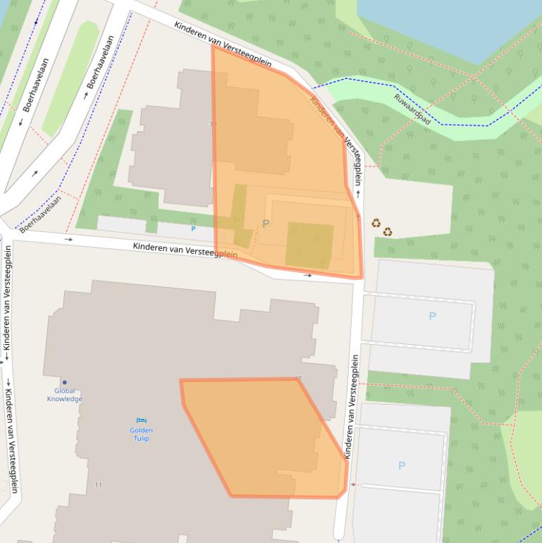 Kaart van postcodegebied 2713HC.