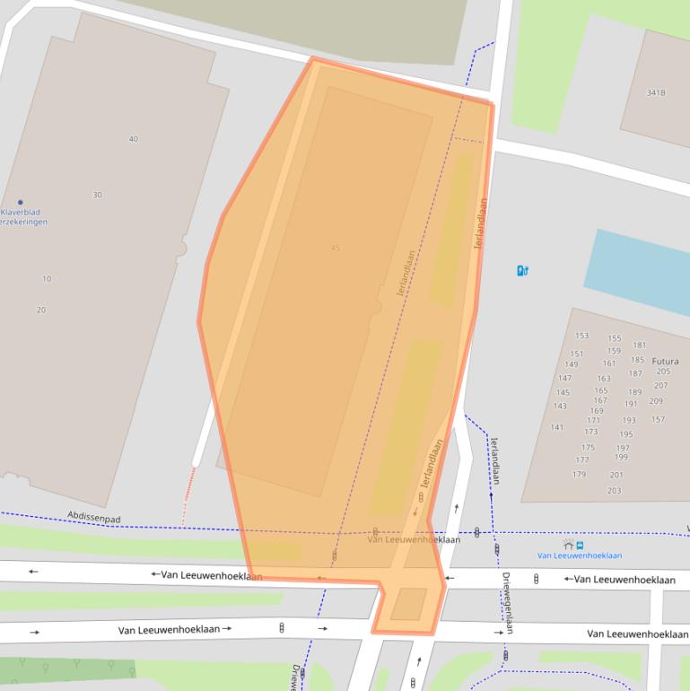 Kaart van postcodegebied 2713HH.