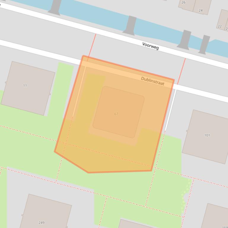 Kaart van postcodegebied 2713HP.