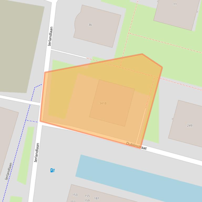 Kaart van postcodegebied 2713HV.