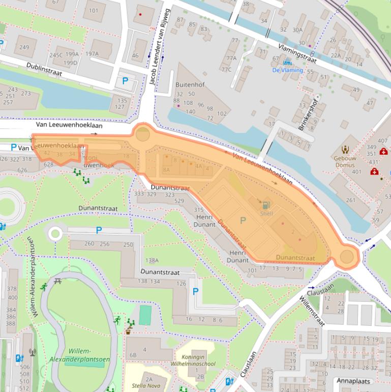 Kaart van postcodegebied 2713RB.