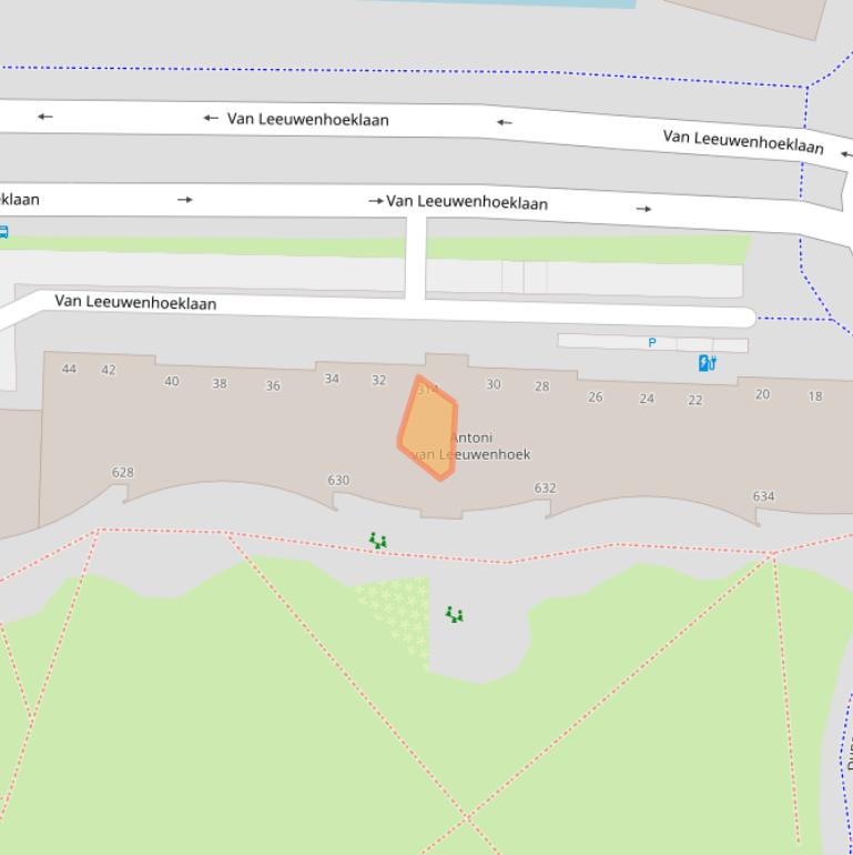 Kaart van postcodegebied 2713RD.