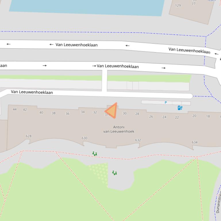 Kaart van postcodegebied 2713RG.