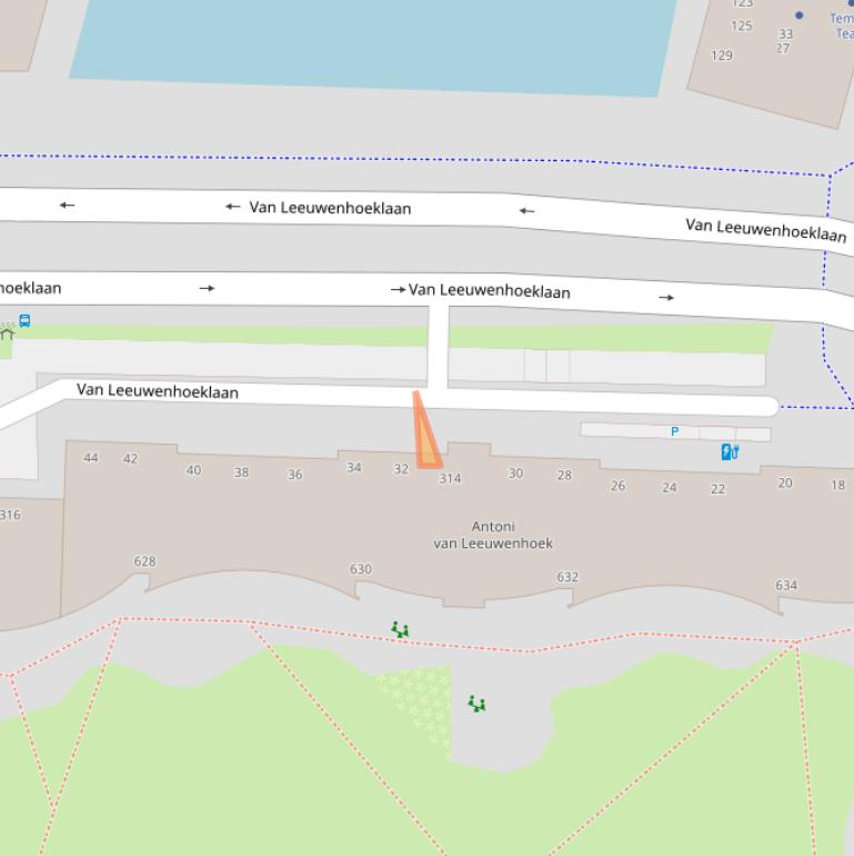Kaart van postcodegebied 2713RH.