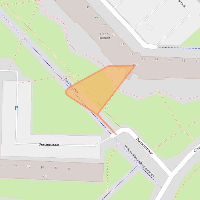 Kaart van postcodegebied 2713SG.