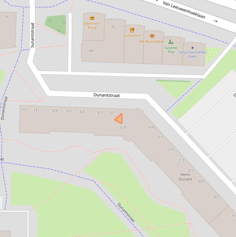 Kaart van postcodegebied 2713SM.