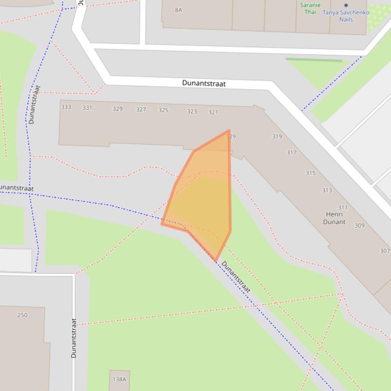 Kaart van postcodegebied 2713SR.