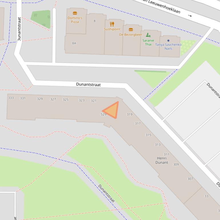 Kaart van postcodegebied 2713ST.