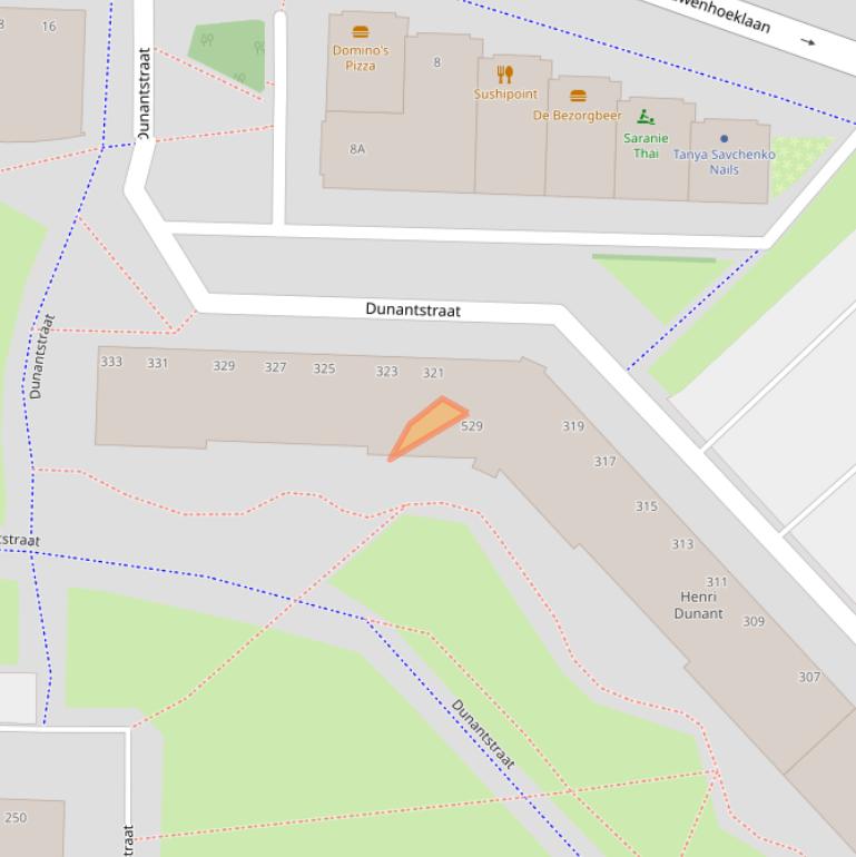 Kaart van postcodegebied 2713SV.