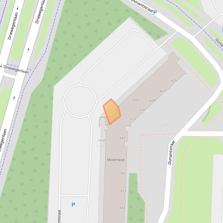 Kaart van postcodegebied 2713TG.