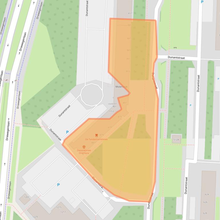 Kaart van postcodegebied 2713TH.