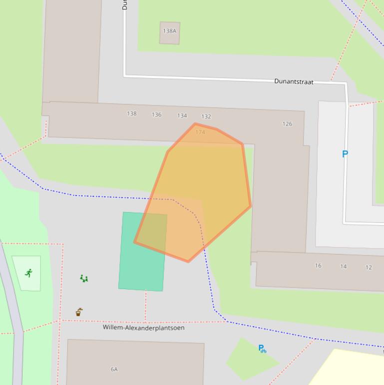 Kaart van postcodegebied 2713VD.