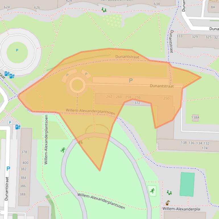 Kaart van postcodegebied 2713VE.