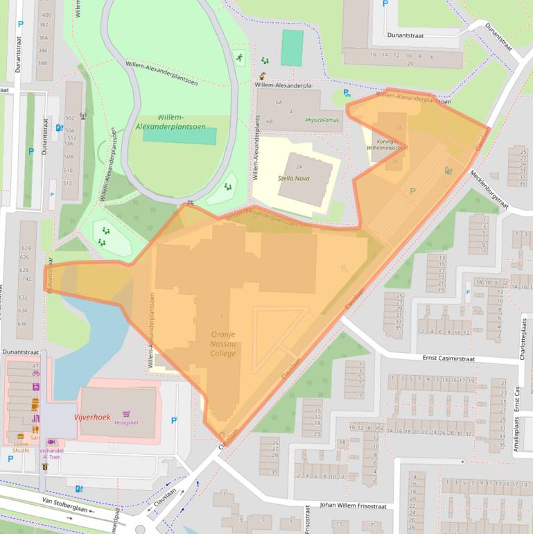 Kaart van postcodegebied 2713VN.