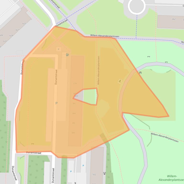 Kaart van postcodegebied 2713XA.