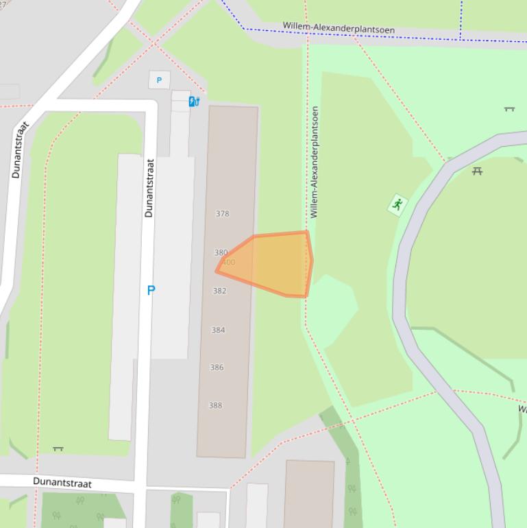 Kaart van postcodegebied 2713XB.