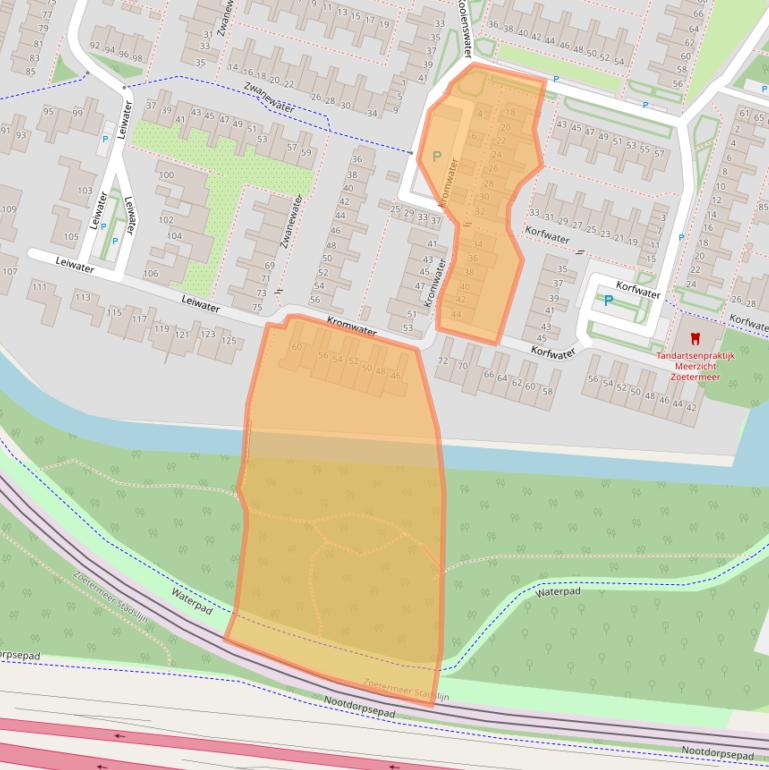 Kaart van postcodegebied 2715AL.