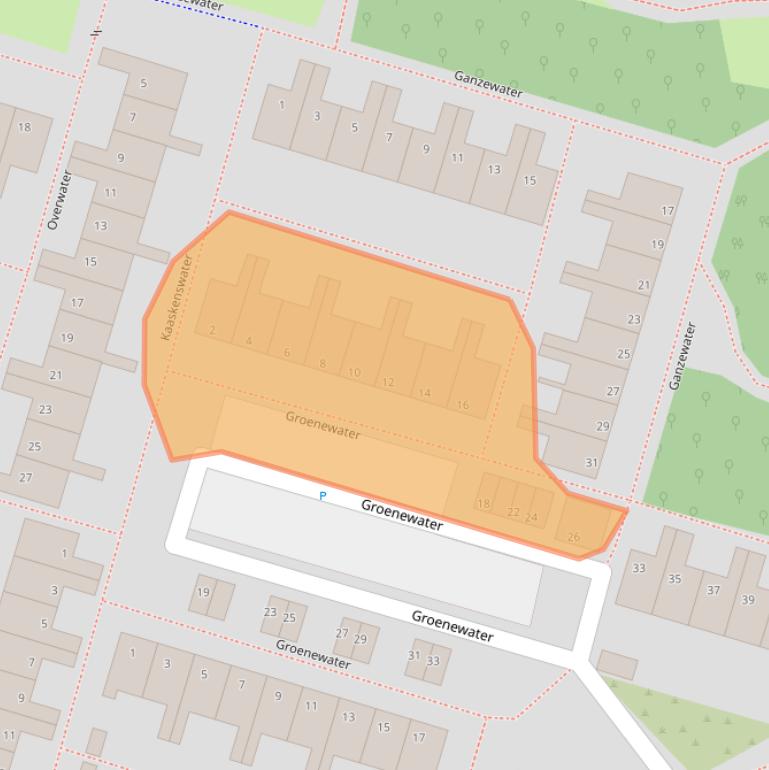 Kaart van postcodegebied 2715AR.