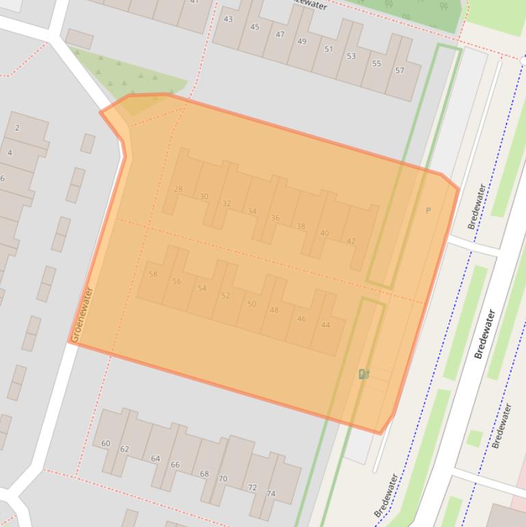 Kaart van postcodegebied 2715AS.