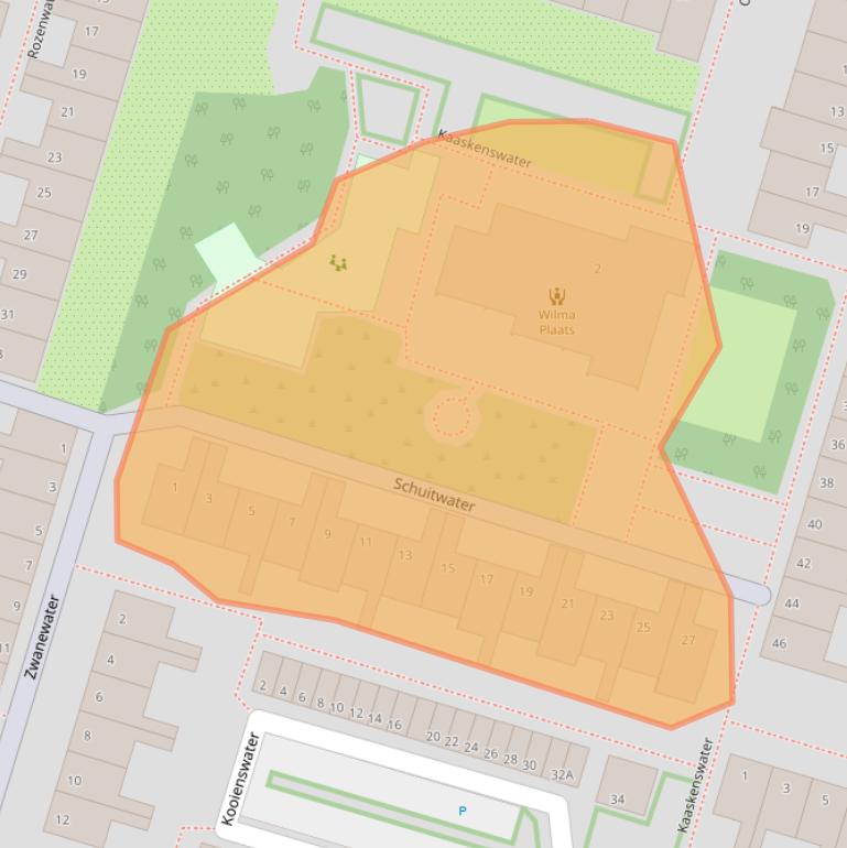 Kaart van postcodegebied 2715BL.