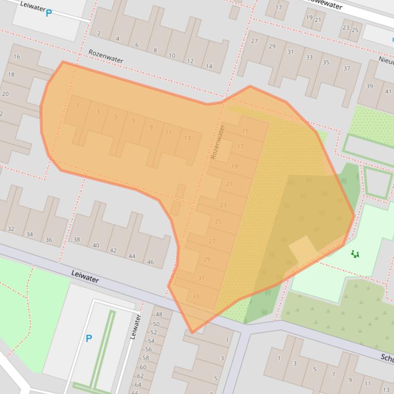 Kaart van postcodegebied 2715BM.