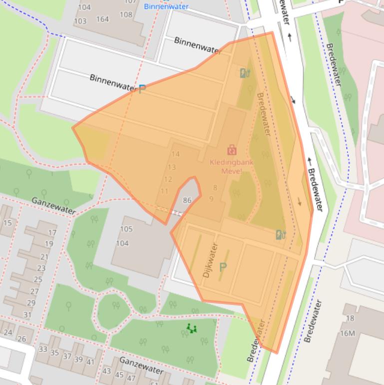 Kaart van postcodegebied 2715EA.