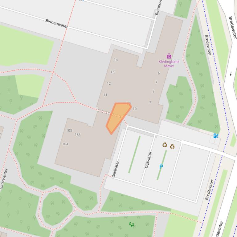 Kaart van postcodegebied 2715EC.