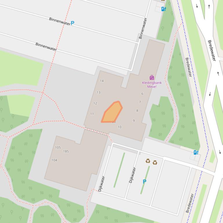 Kaart van postcodegebied 2715ED.