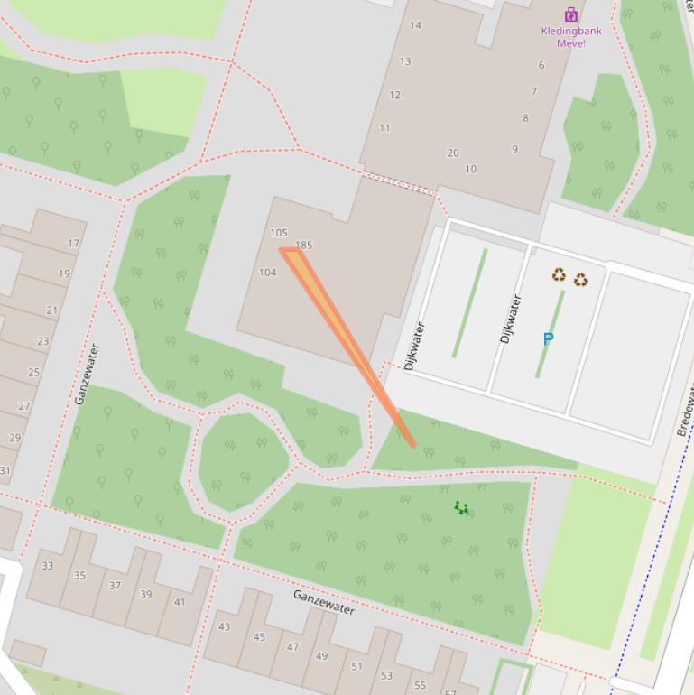 Kaart van postcodegebied 2715EJ.