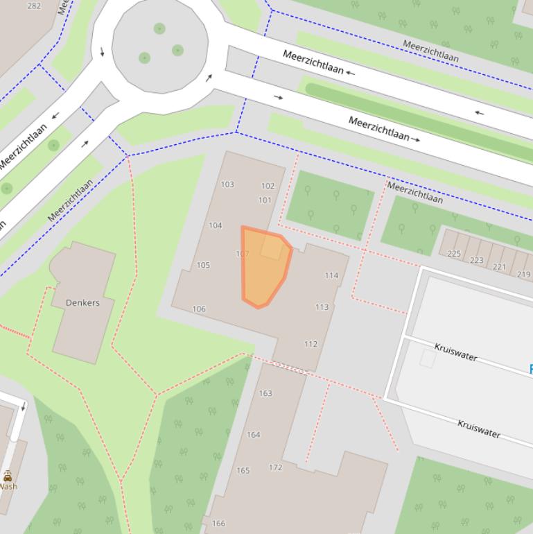 Kaart van postcodegebied 2715EL.