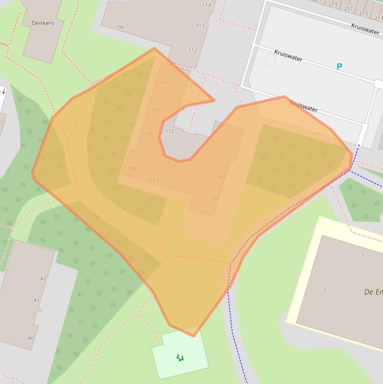 Kaart van postcodegebied 2715EN.