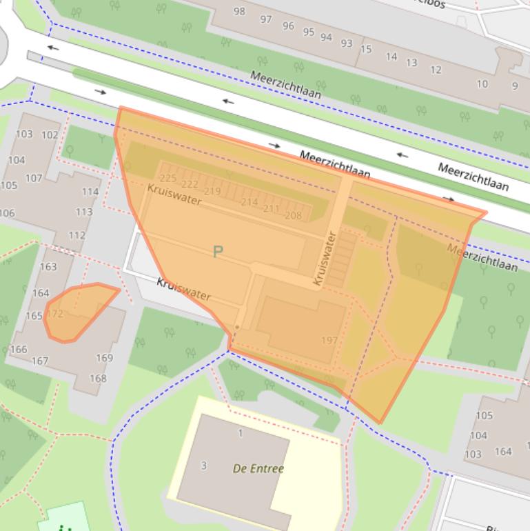 Kaart van postcodegebied 2715EP.