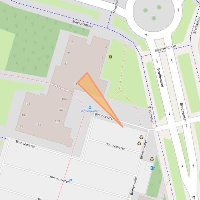 Kaart van postcodegebied 2715GB.