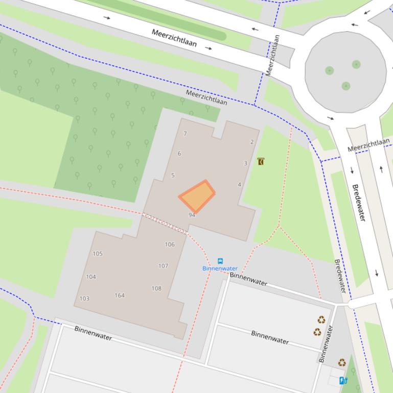 Kaart van postcodegebied 2715GC.