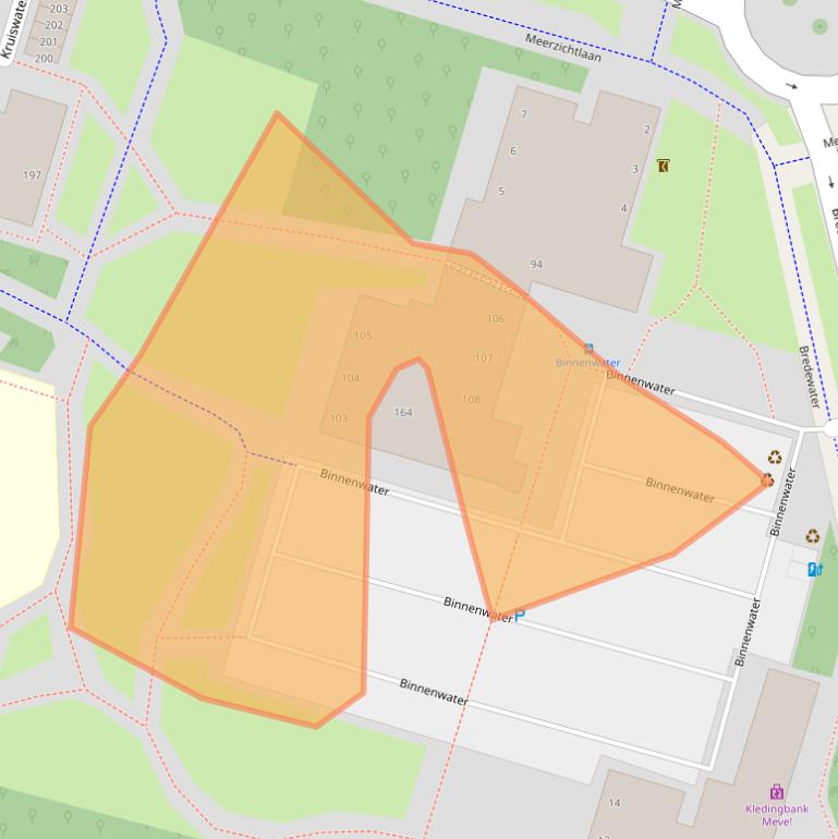 Kaart van postcodegebied 2715GG.