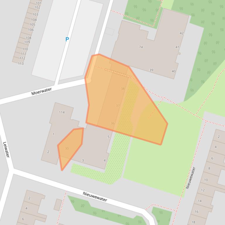 Kaart van postcodegebied 2715GM.