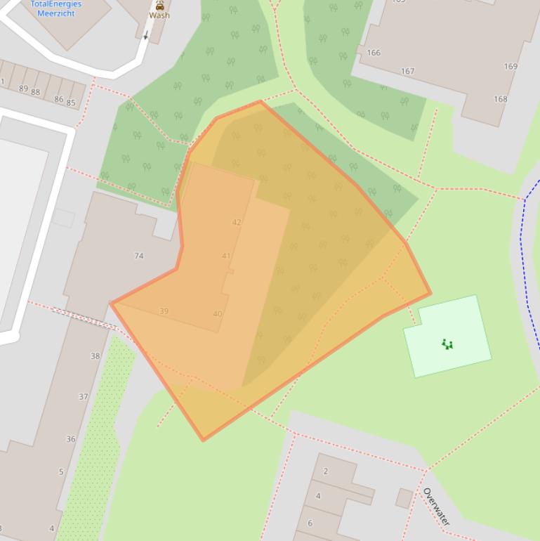 Kaart van postcodegebied 2715GN.