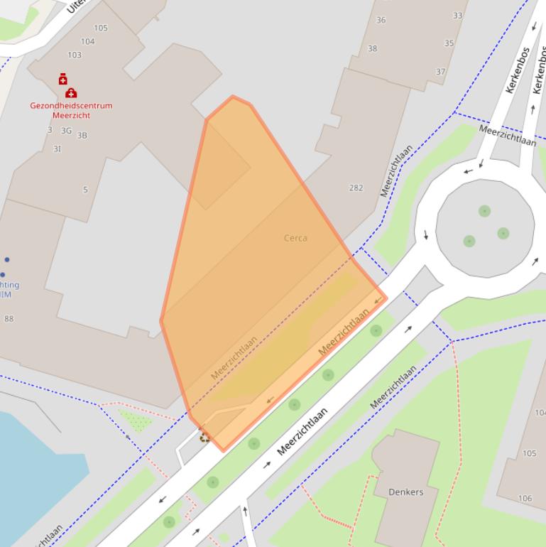 Kaart van postcodegebied 2715HB.